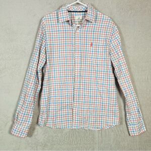 Johnnie-O Button‎ Down Shirt Mens Size M Medium Hangin Out Plaid Check Calypso